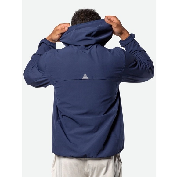 Nathan Tour Hooded Waterproof Jacket Peacoat Navy Blue Medium NWT - Picture 2 of 15